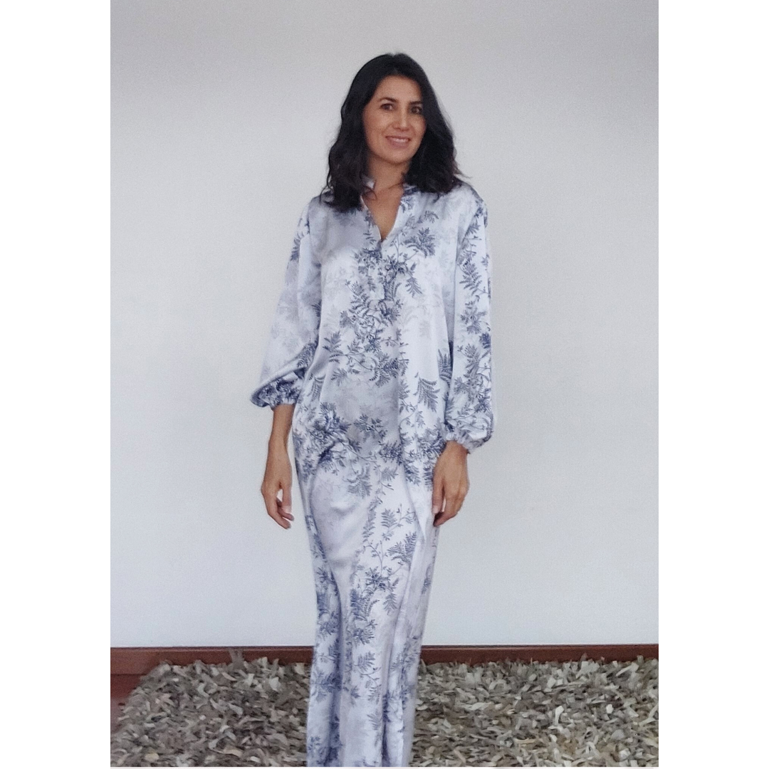VESTIDO CELESTE